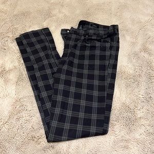 Black/Grey Checkered Pants